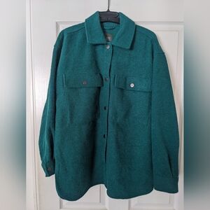 Wild Fable Green Snap Shacket